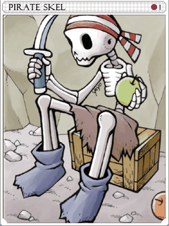 Pirate Skeleton Card