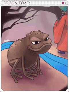 Poisonous Toad Card