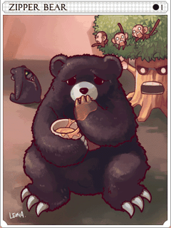 Zipper Bear Card