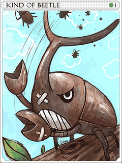 Beetle King Card