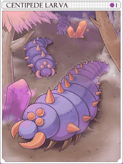 Centipede Larva Card